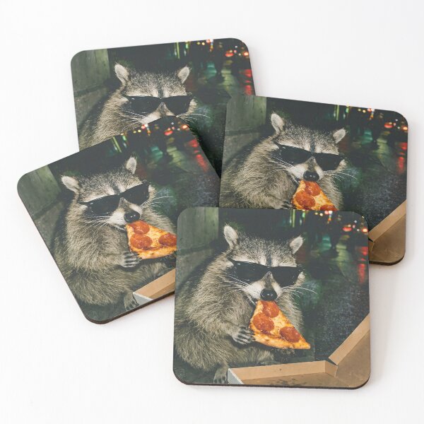 Item preview, Raccoon Eating Pizza - Funny Meme designed and sold by Darkifun.