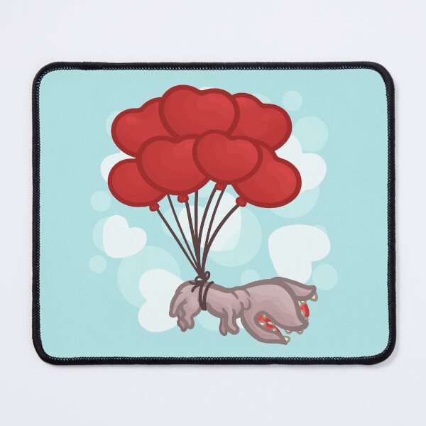 Item preview, Demodog Floating with Heart Balloons designed and sold by Khotekmei.