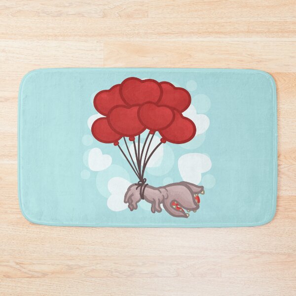 Item preview, Demodog Floating with Heart Balloons designed and sold by Khotekmei.