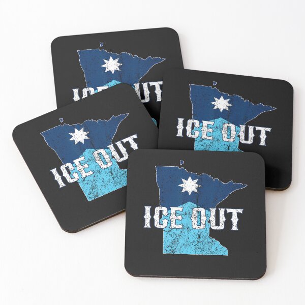 Item preview, Vintage Ice Out Of Mn Minnesota Flag And Map Distressed T-Shirt designed and sold by krotkrot.