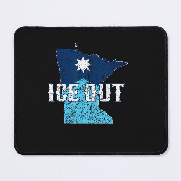 Item preview, Vintage Ice Out Of Mn Minnesota Flag And Map Distressed T-Shirt designed and sold by krotkrot.