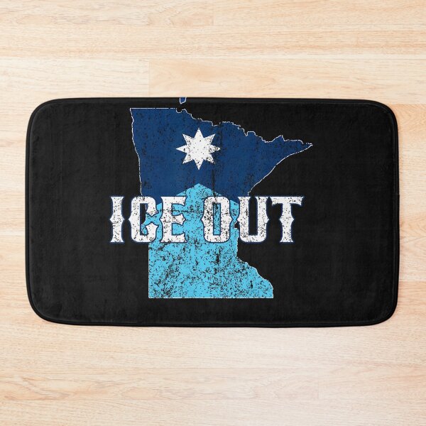Item preview, Vintage Ice Out Of Mn Minnesota Flag And Map Distressed T-Shirt designed and sold by krotkrot.