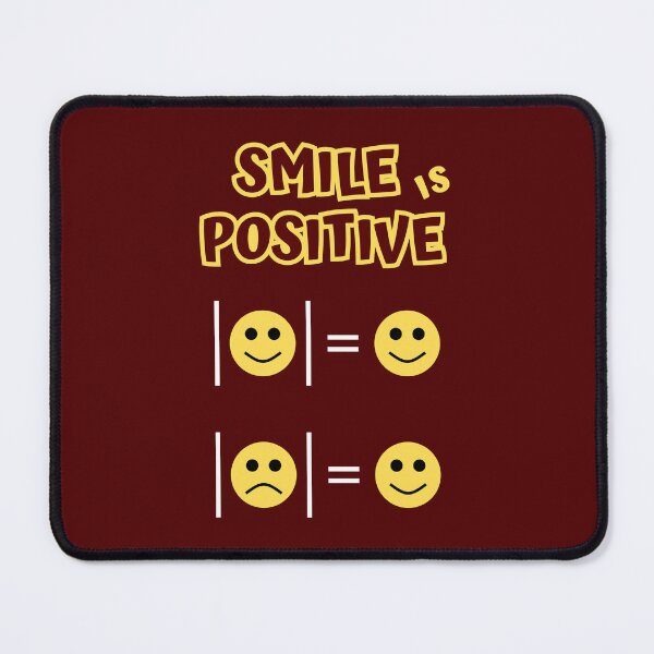 Item preview, Smile is Positive (black) designed and sold by Nerdivora.