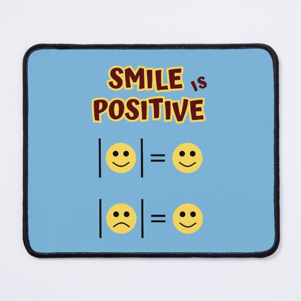 Item preview, Smile is Positive (white) designed and sold by Nerdivora.