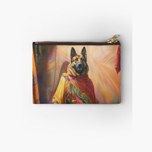 Item preview, German Shepherd Maharaja - Royal Bollywood Silk Art designed and sold by Tommy-Ellie.