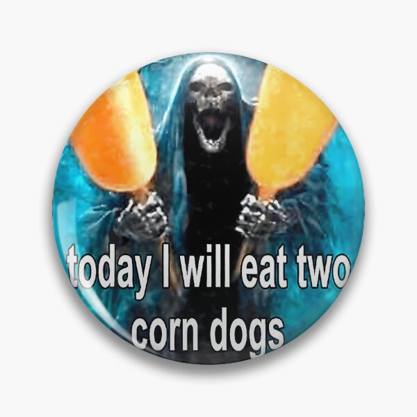 Item preview, Today I Will Eat Two Corn Dogs Meme funny T-Shirt designed and sold by VillociShop.