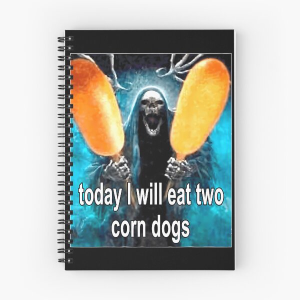 Item preview, Today I Will Eat Two Corn Dogs Meme funny T-Shirt designed and sold by VillociShop.