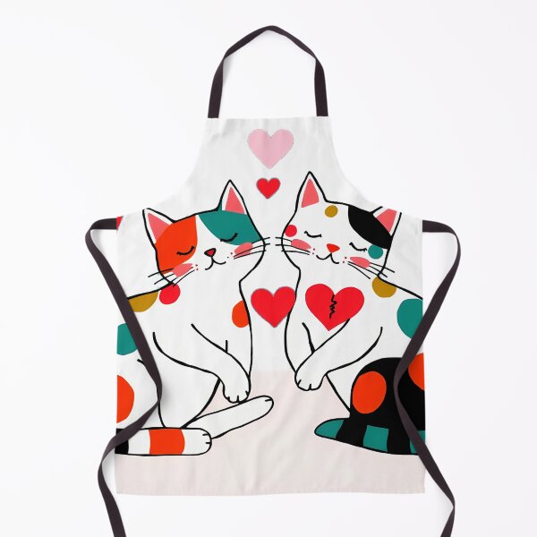 Item preview, Spotted Cat Duo – Whimsical Love & Hearts designed and sold by meesub.