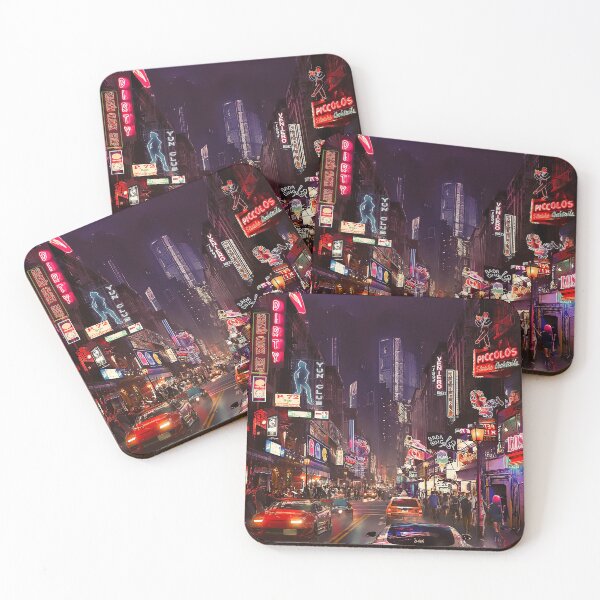 Item preview, Midnight Rush - Cyberpunk Neon Cityscape Art designed and sold by Midnight Nebula.