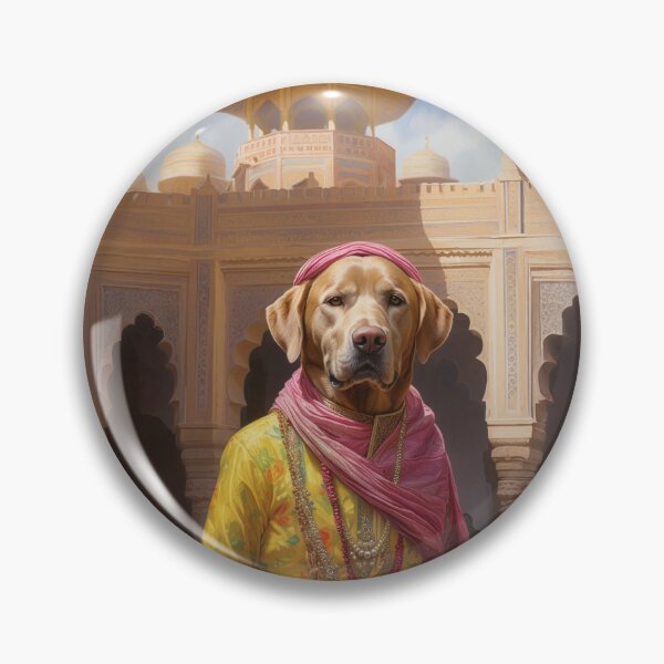 Item preview, Labrador Maharaja - Royal Bollywood Silk Art designed and sold by Tommy-Ellie.