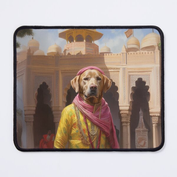 Item preview, Labrador Maharaja - Royal Bollywood Silk Art designed and sold by Tommy-Ellie.