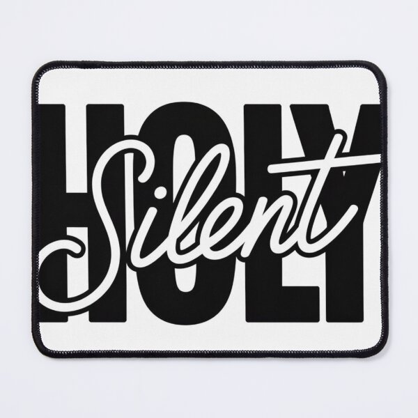Item preview, Holy Night – Minimal Black and White Christmas Typography designed and sold by Fruzbt.
