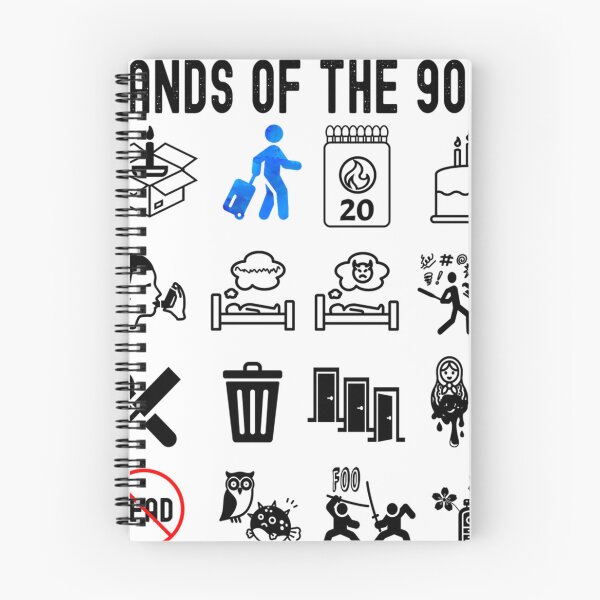 Item preview, Funny Nerdy More Iconic 90S Alt Rock Band Icons Black Text designed and sold by edogawadavid.