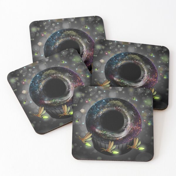 Item preview, Glowing Fireflies Around Cosmic Space Cupcake (with BG) designed and sold by makyonokisai.