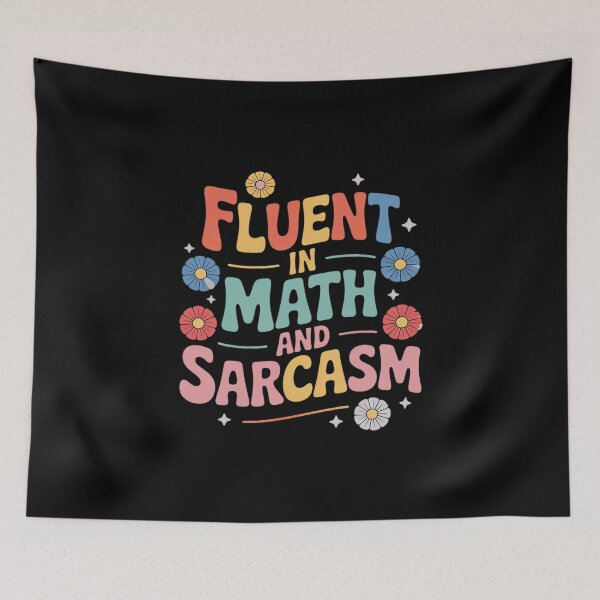 Item preview, Womens Fluent in Math and Sarcasm Sarcastic Math Teacher designed and sold by joyouartArt.