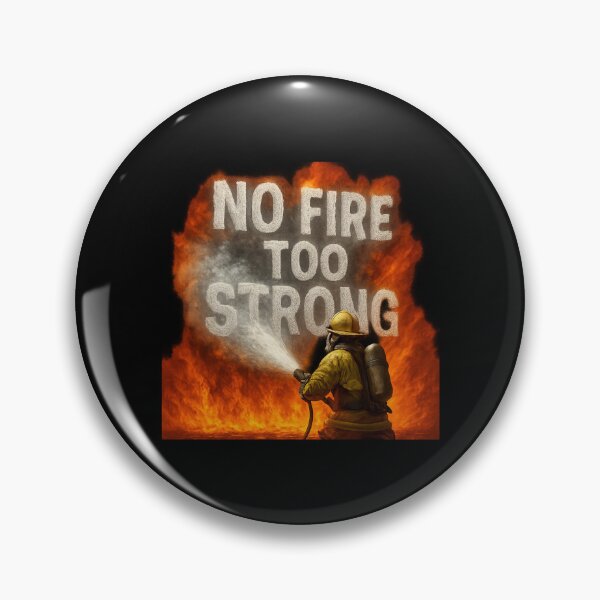 Item preview, No Fire Too Strong - Heroic Firefighter vs Inferno designed and sold by MKreative Studio.