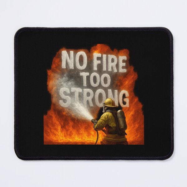 Item preview, No Fire Too Strong - Heroic Firefighter vs Inferno designed and sold by MKreative Studio.