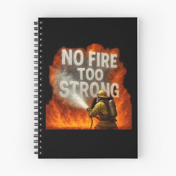 Item preview, No Fire Too Strong - Heroic Firefighter vs Inferno designed and sold by MKreative Studio.