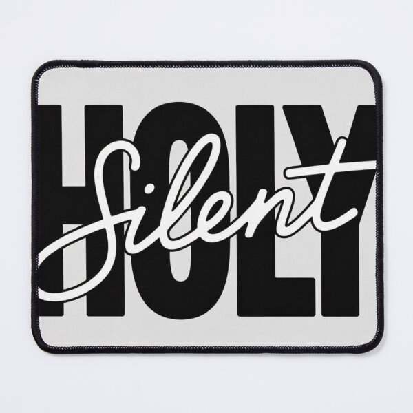 Item preview, Holy Night – Minimal Black and White Christmas Typography designed and sold by Fruzbt.
