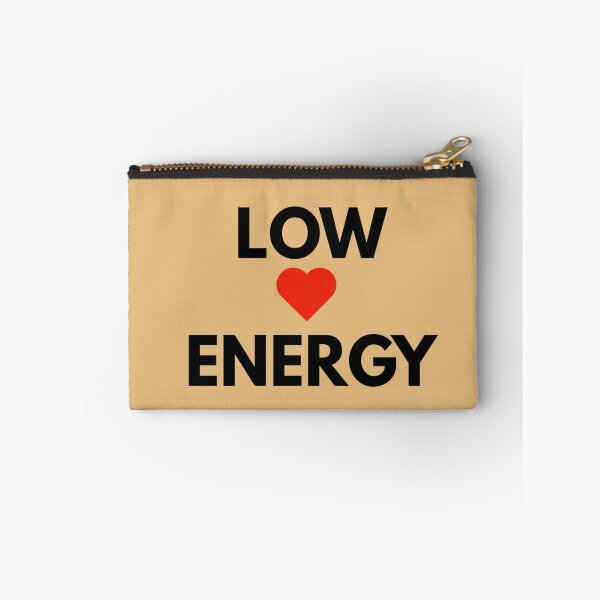 Item preview, Low Heart Energy Quote with Red Heart – Minimal Design designed and sold by CraftDigitPrint.