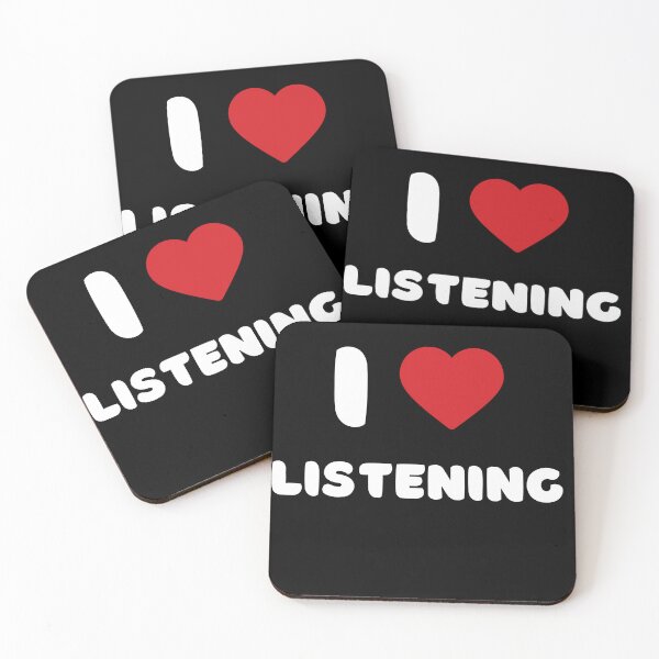 Item preview, I Love listening designed and sold by Itsheartshop.