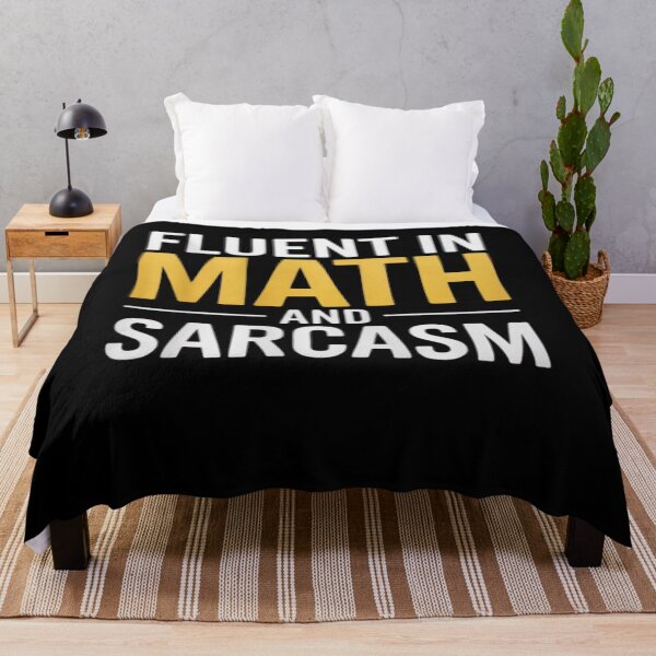 Item preview, Womens Fluent in Math and Sarcasm Teacher designed and sold by joyouartArt.