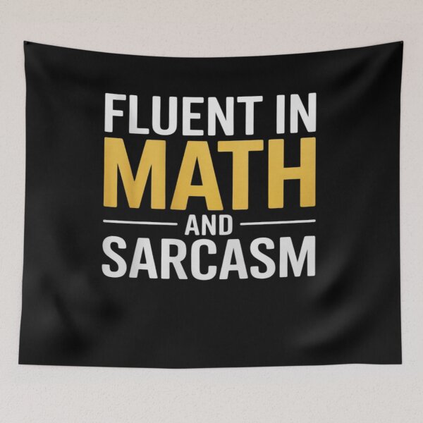 Item preview, Womens Fluent in Math and Sarcasm Teacher  designed and sold by joyouartArt.