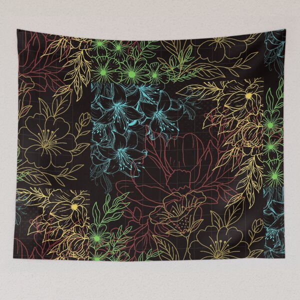 Item preview, Colored flower pattern designed and sold by AndrewJM4.