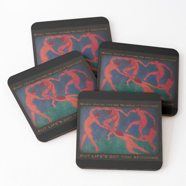 Item preview, WHEN LIFE GOT YOU SPINNING (La Danse by Henri Matisse art meme collection) designed and sold by StNinaOfficial.