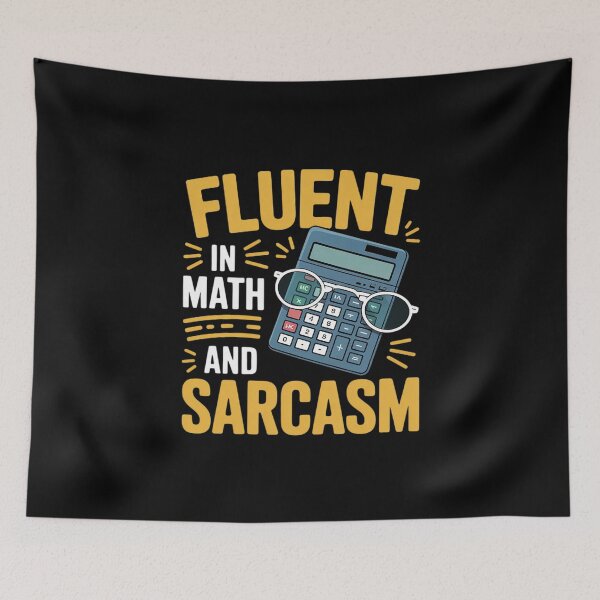 Item preview, Womens Fluent in Math and Sarcasm Teacher Student Math Humor designed and sold by joyouartArt.