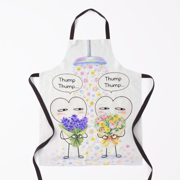 Item preview, Thump Thump Love Shower – Cute Heart Characters with Flowers designed and sold by EmmaGreen25.