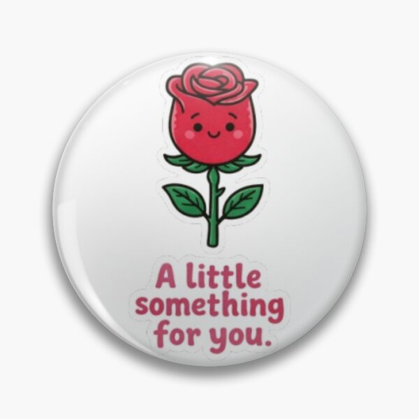 Item preview, Cute Rose Day Sticker | Blushing Rose “A Little Something for You” designed and sold by VibeStickerCo.
