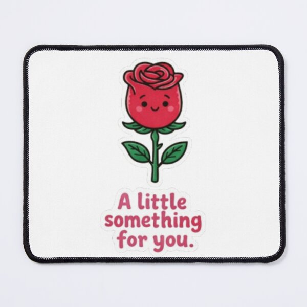 Item preview, Cute Rose Day Sticker | Blushing Rose “A Little Something for You” designed and sold by VibeStickerCo.