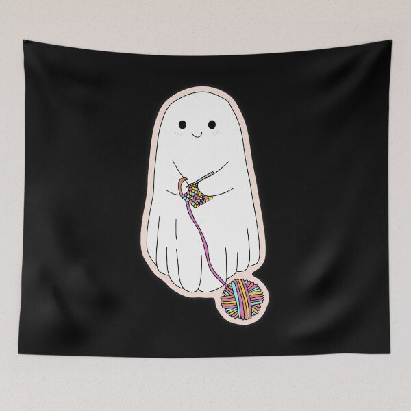 Item preview, Crochet Ghost Cute Halloween designed and sold by immydnwapl45.