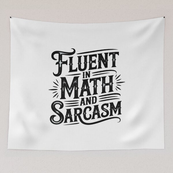 Item preview, Womens Fluent in Math and Sarcasm Teacher designed and sold by joyouartArt.