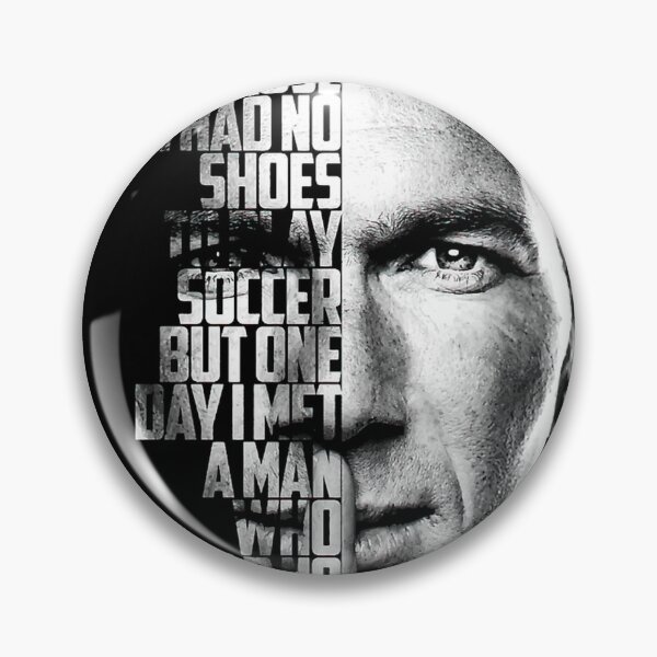 Item preview, Black And White Zinedine Zidane Quote Poster designed and sold by MuseArtCo.