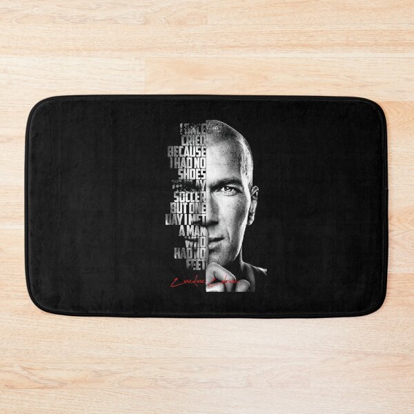 Item preview, Black And White Zinedine Zidane Quote Poster designed and sold by MuseArtCo.