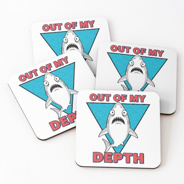 Item preview, Out of My Depth Shark Illustration designed and sold by graphicnew.
