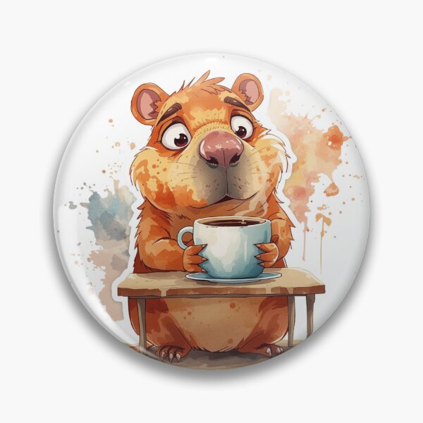 Item preview, Emotional Support Capybara T-Shirt – Funny Coffee Office Humor Tee designed and sold by shlepyart.