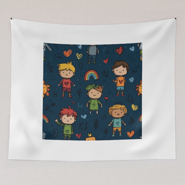 Item preview, Positive happy kids pattern for kids designed and sold by SmileshareShop.