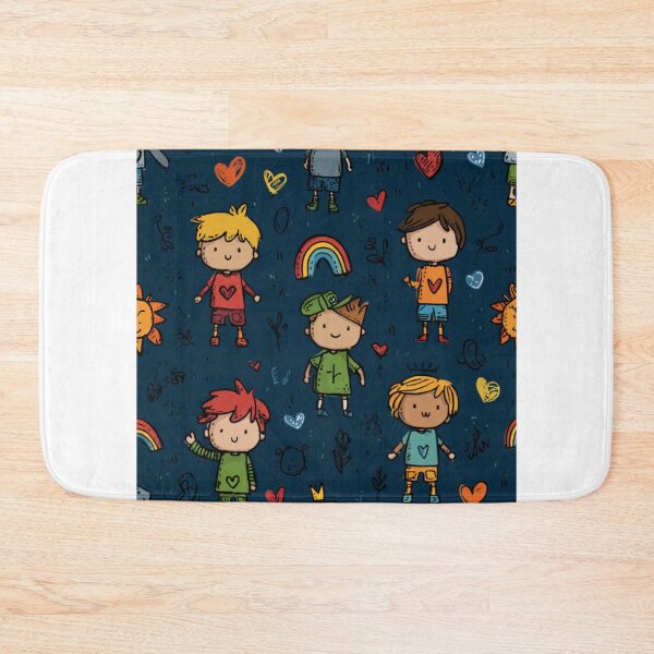 Item preview, Positive happy kids pattern for kids designed and sold by SmileshareShop.