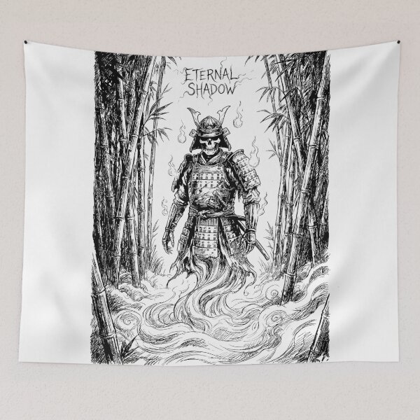 Item preview, Sentinel of the Ashen Fog - Japanese Ghost Samurai designed and sold by bapupa.