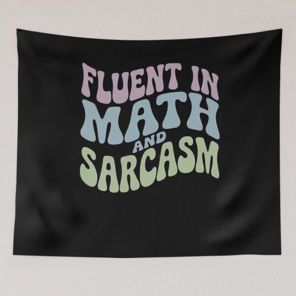 Item preview, Womens Fluent in Math and Sarcasm Teacher Appreciation designed and sold by joyouartArt.