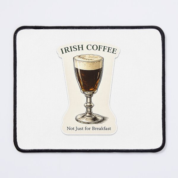 Item preview, Irish Coffee Sticker | Coffee Humor Vinyl Decal for Laptop or Tumbler designed and sold by tonyhopeirl.