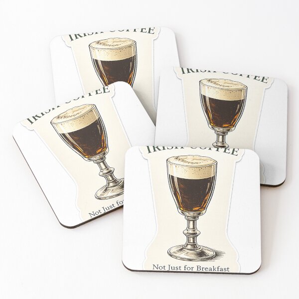 Item preview, Irish Coffee Sticker | Coffee Humor Vinyl Decal for Laptop or Tumbler designed and sold by tonyhopeirl.