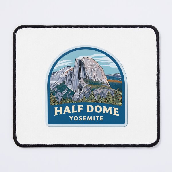 Item preview, Half Dome Yosemite Travel Decal - Enhanced Vintage Sierra Nevada National Park California Mountain Sticker designed and sold by Blurbean.