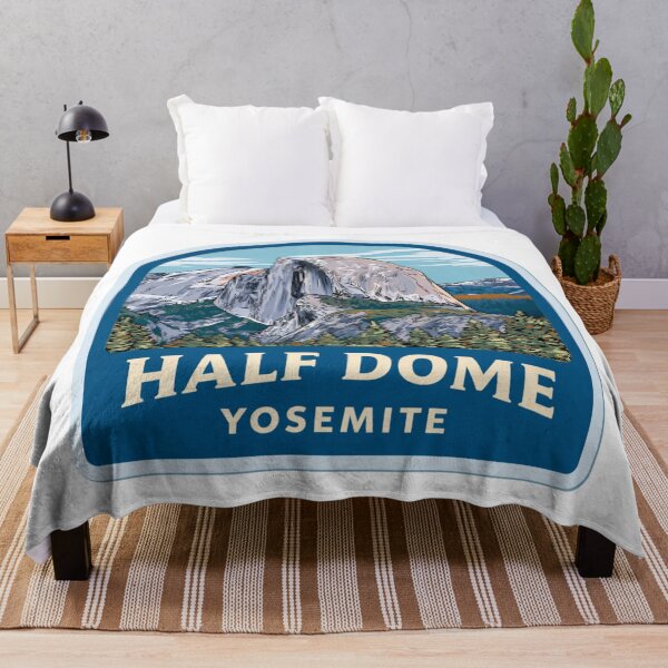 Item preview, Half Dome Yosemite Travel Decal - Enhanced Vintage Sierra Nevada National Park California Mountain Sticker designed and sold by Blurbean.
