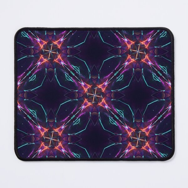 Item preview, Neon Geometric Mandala - Futuristic Cyberpunk Seamless Pattern - Electric Prism Flow designed and sold by ArtCrafter13.