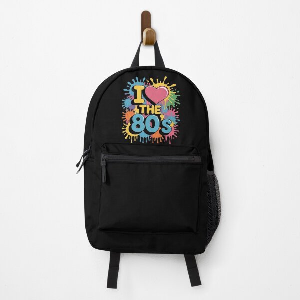 Item preview, I Love the 80's Colorful Splash Old School Fun designed and sold by angolinnArt.
