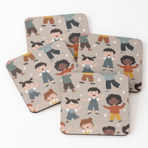 Item preview, Positive multiculture kids pattern for kids designed and sold by SmileshareShop.